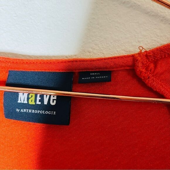 NWOT Anthropologie Maeve Red Crepe Sweetheart Top Small - Picture 7 of 8